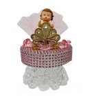 1st Birthday Princess Girl Cake Topper Decoration Keepsake Gift 6.5" H